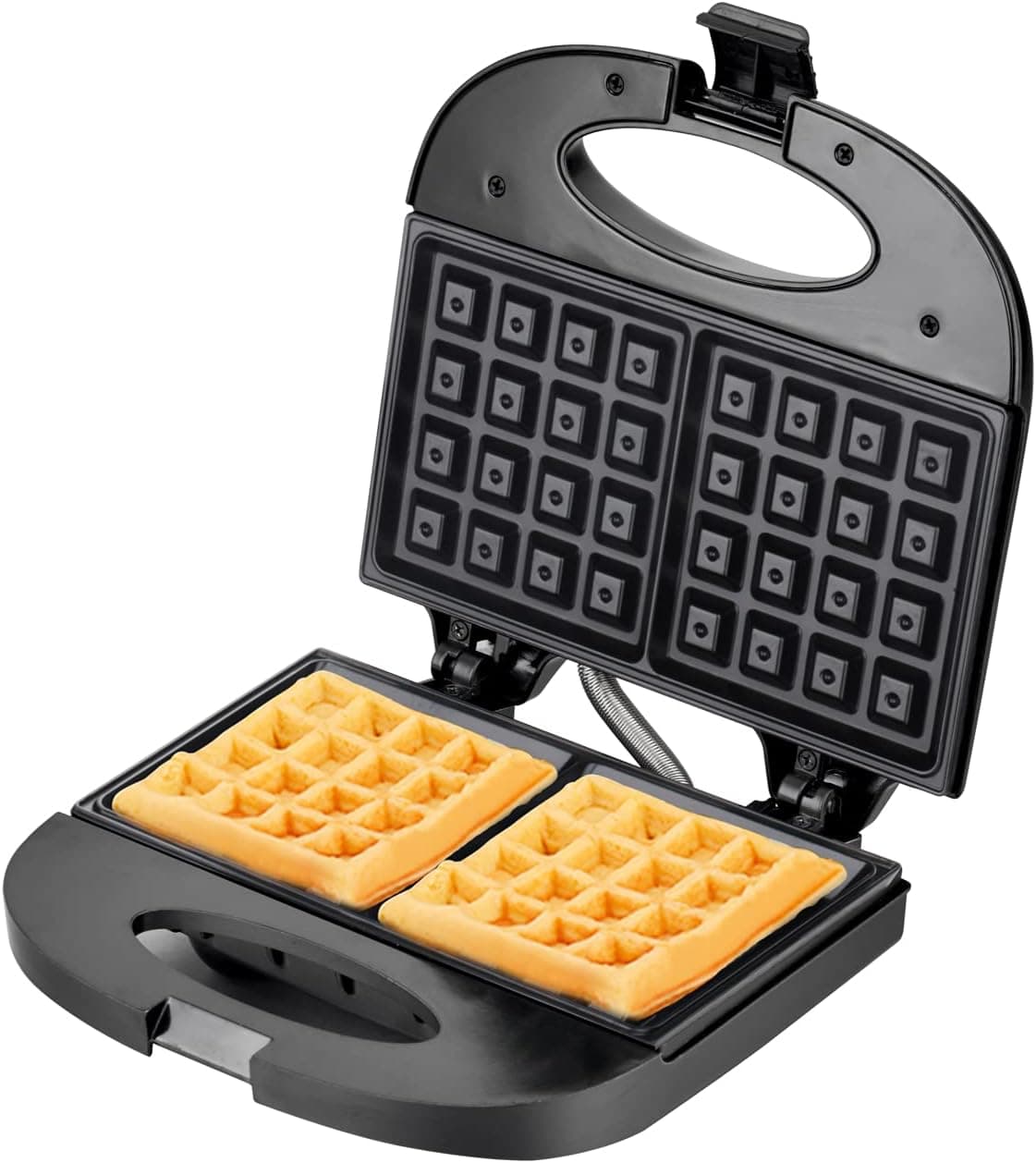 Sandwich Maker Press Grill With Non Stick Plates (Black Waffle)