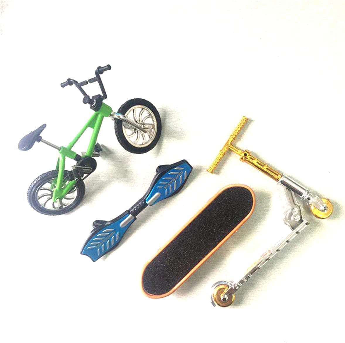 CAOREN Mini Scooter Two Wheel Scooter Children's Educational Toys Finger Scooter Bike Fingerboard Skateboard Fingerboards wi Replacement Wheels and Tools for Kids As Gifts