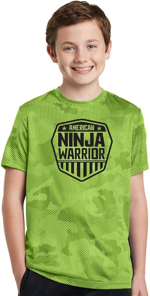 American Ninja Warrior Kids Camo Short Sleeve Performance T-Shirt