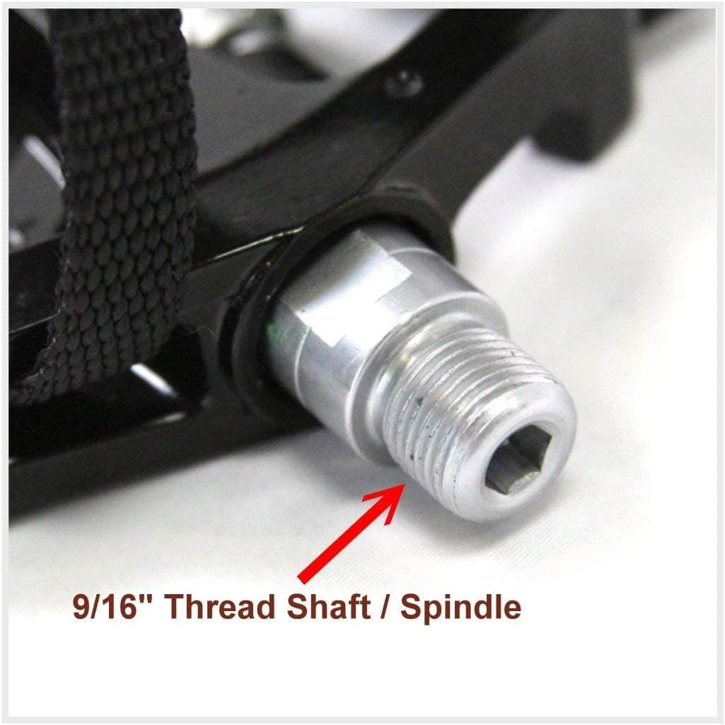 SBDs Premium Extra Heavy SPIN Bike Pedals W/ SPD Compatible cleats for 9/16" Thread SHAFT / SPINDLE | LeMond, Life Fitness, Cybex, Precor and various Commercial FINTESS Stationary BIKES
