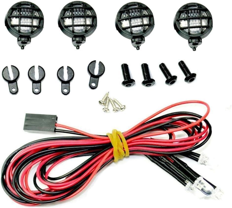 LAFEINA RC Car 12mm Light Cup Lampshade LED Fog Lamp Light Kits for 1:8 1:10 RC Car Tamiya AXIAL RC4WD Crawler Rock Modification Parts