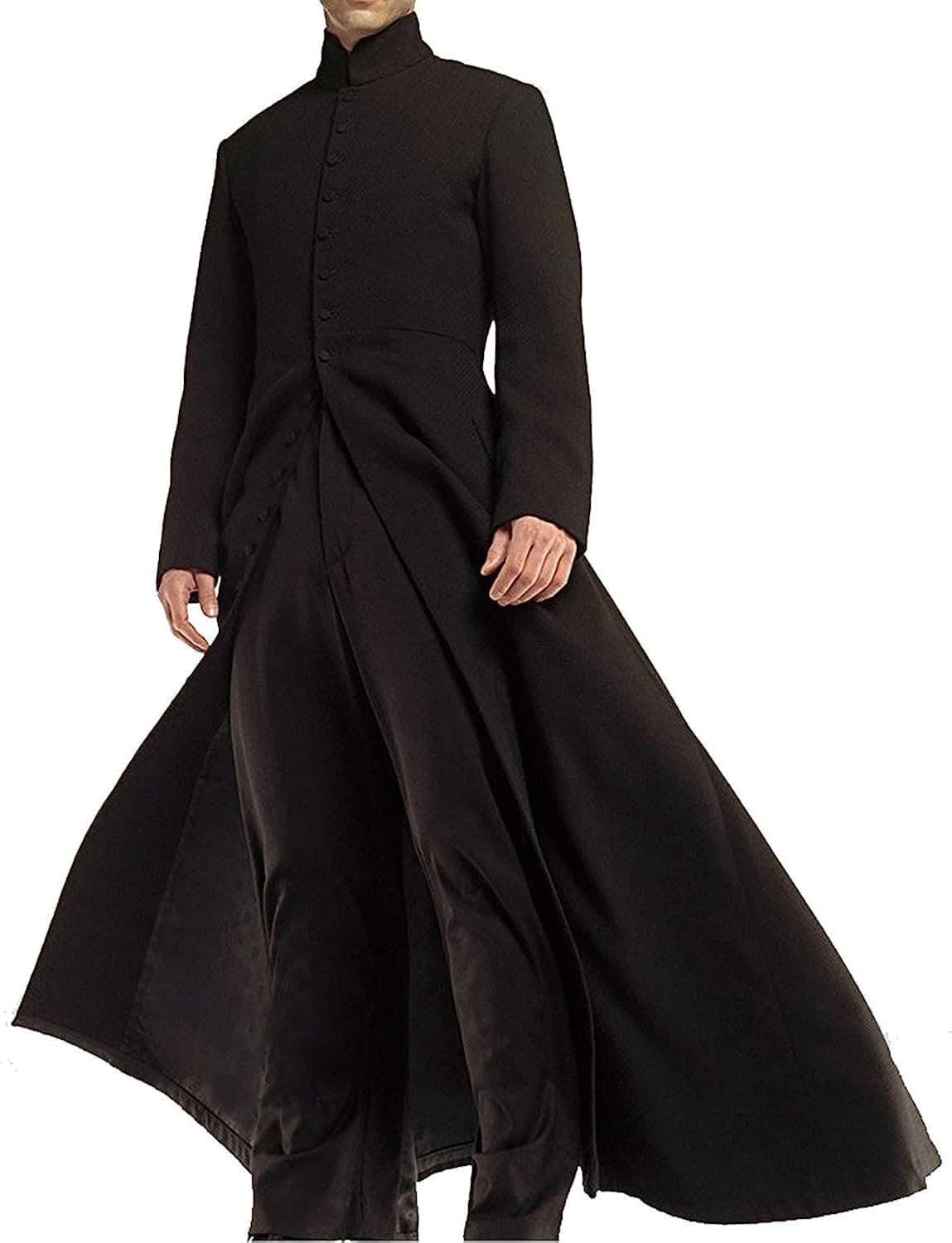 Leather Jacketz Men's Wool Trench Coat - Winter Single Breasted Slim Fit Overcoat