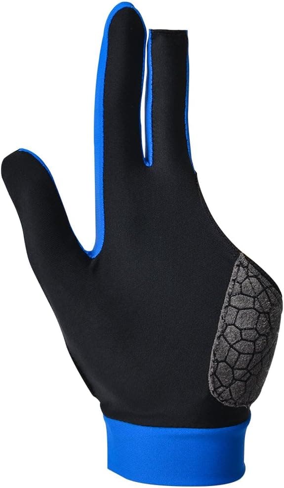 MIFULGOO Man Woman Elastic 3 Fingers Show Gloves for Billiard Shooters Carom Pool Snooker Cue Sport - Wear on The Right or Left Hand