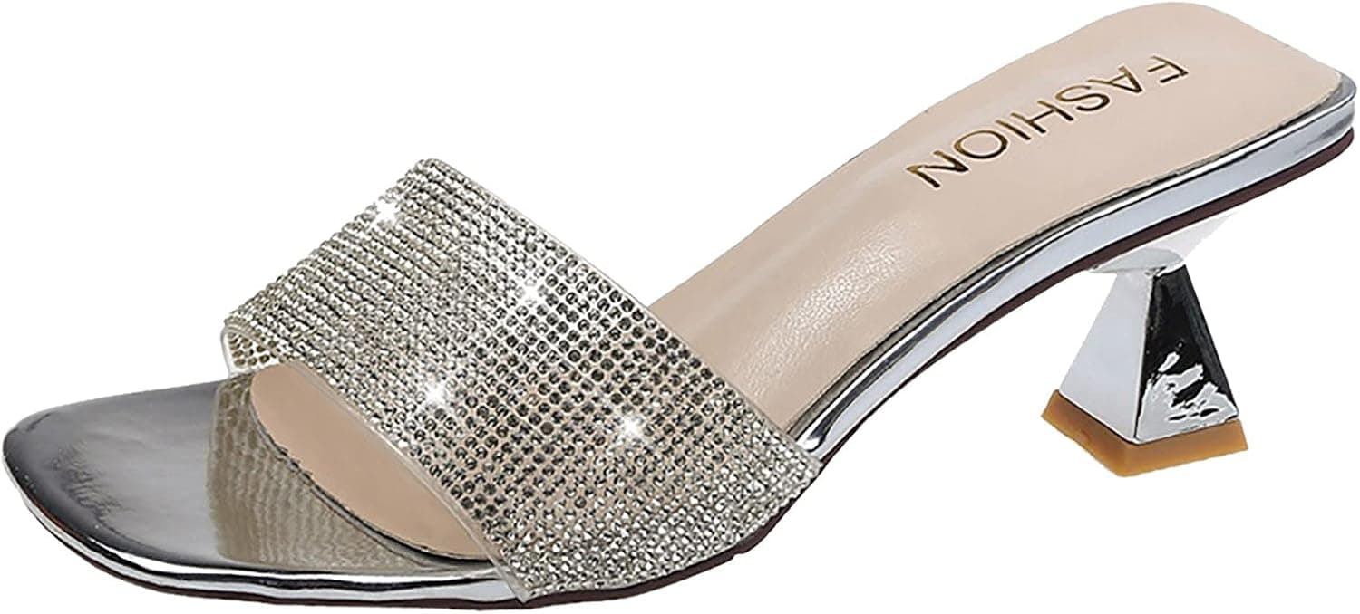 MOKINGTOP Slippers Women’s Summer Stiletto high Heel Sandals and Slippers Platforms Sandals