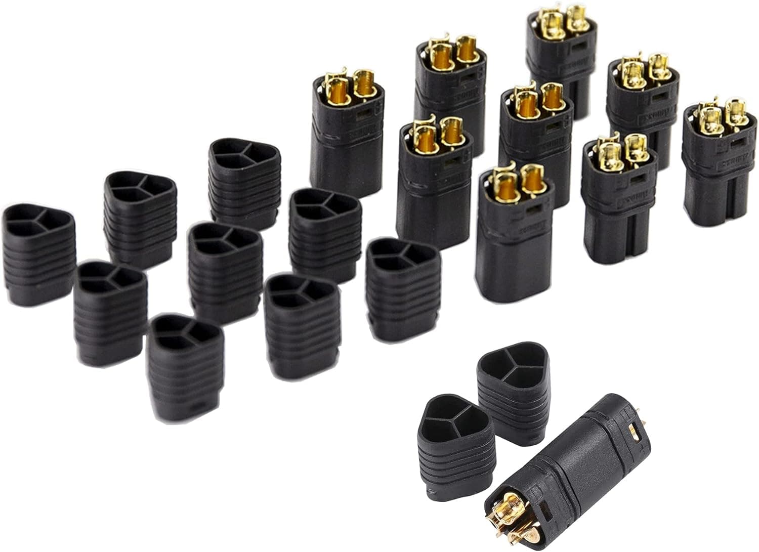 5Pairs Amass MT60 3.5mm 3 Pins Bullet Connector Male Female with Housing for RC ESC Motor Car Boat Quad Project