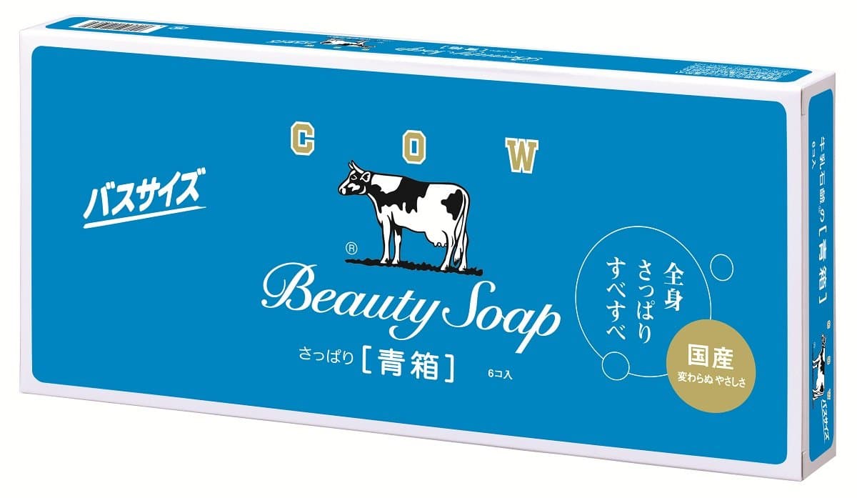 COW BRAND Soap Blue Box bath size 135g6pieces