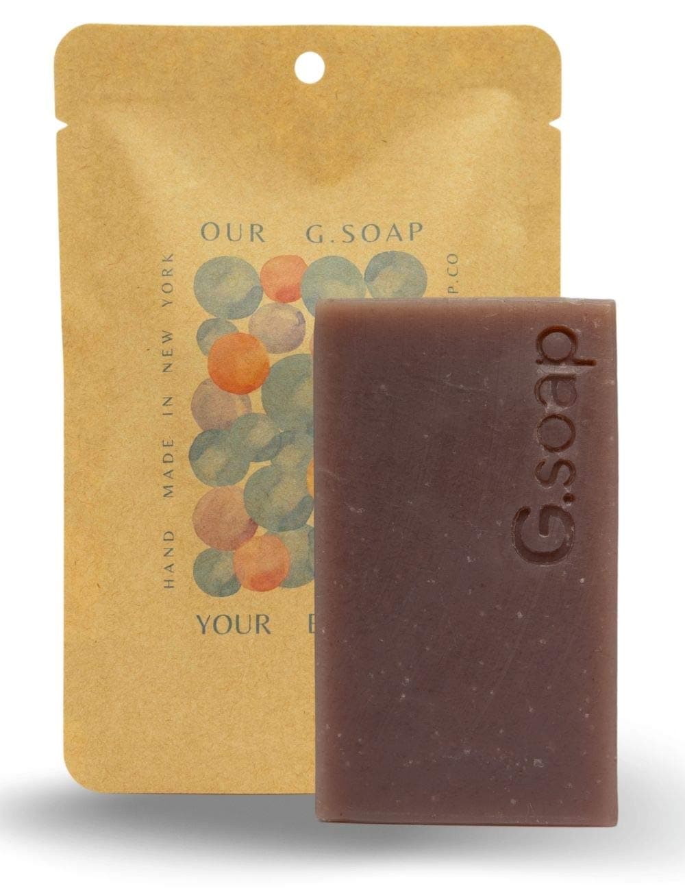 G.soap | GRASSE | Rosemary & Lavender Bentonite Clay Moisturizing Bar Soap Non-drying Truly Natural Very Gentle Vegan Non-Toxic Organic Ingredients Compostable Packaging Zero Waste Waterless