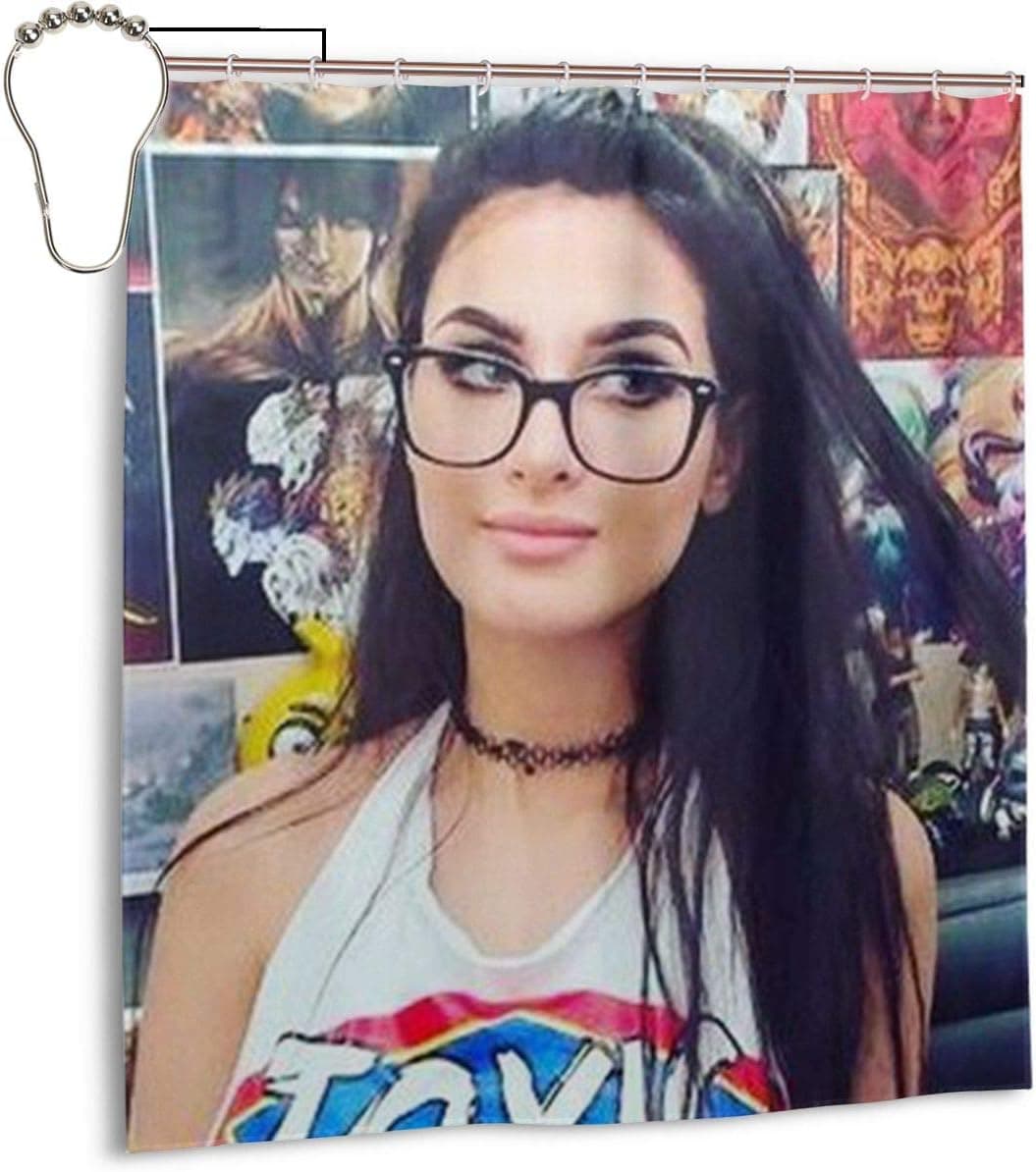 UKNOWu SSSniperwolf Merch SSSniperwolf Shower Curtain 66x72 £¨in£