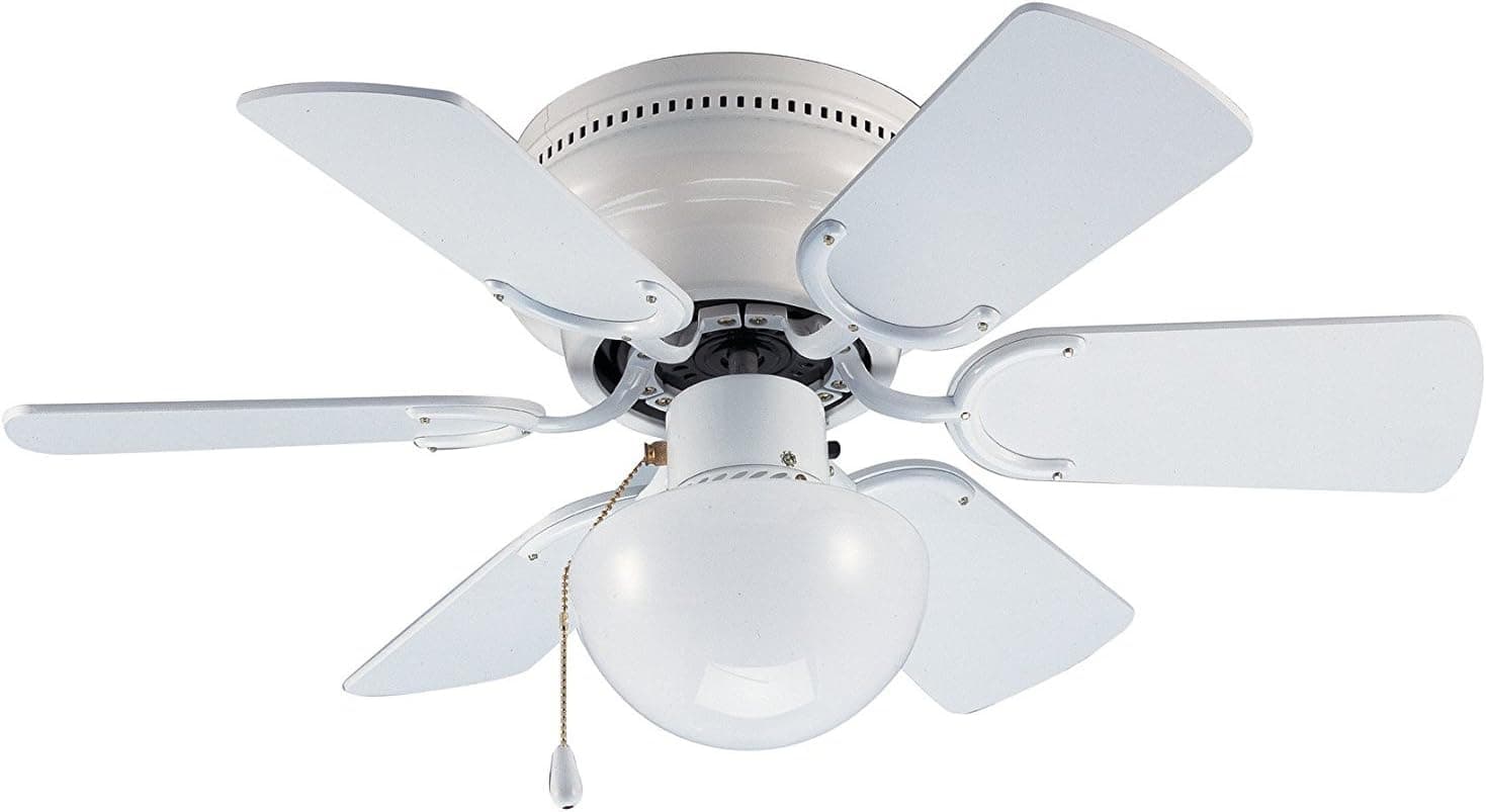 Hardware House 23-8274 Arcadia Ceiling Fan in for Any Room, Office or Area That Needs Circulation, Gloss White