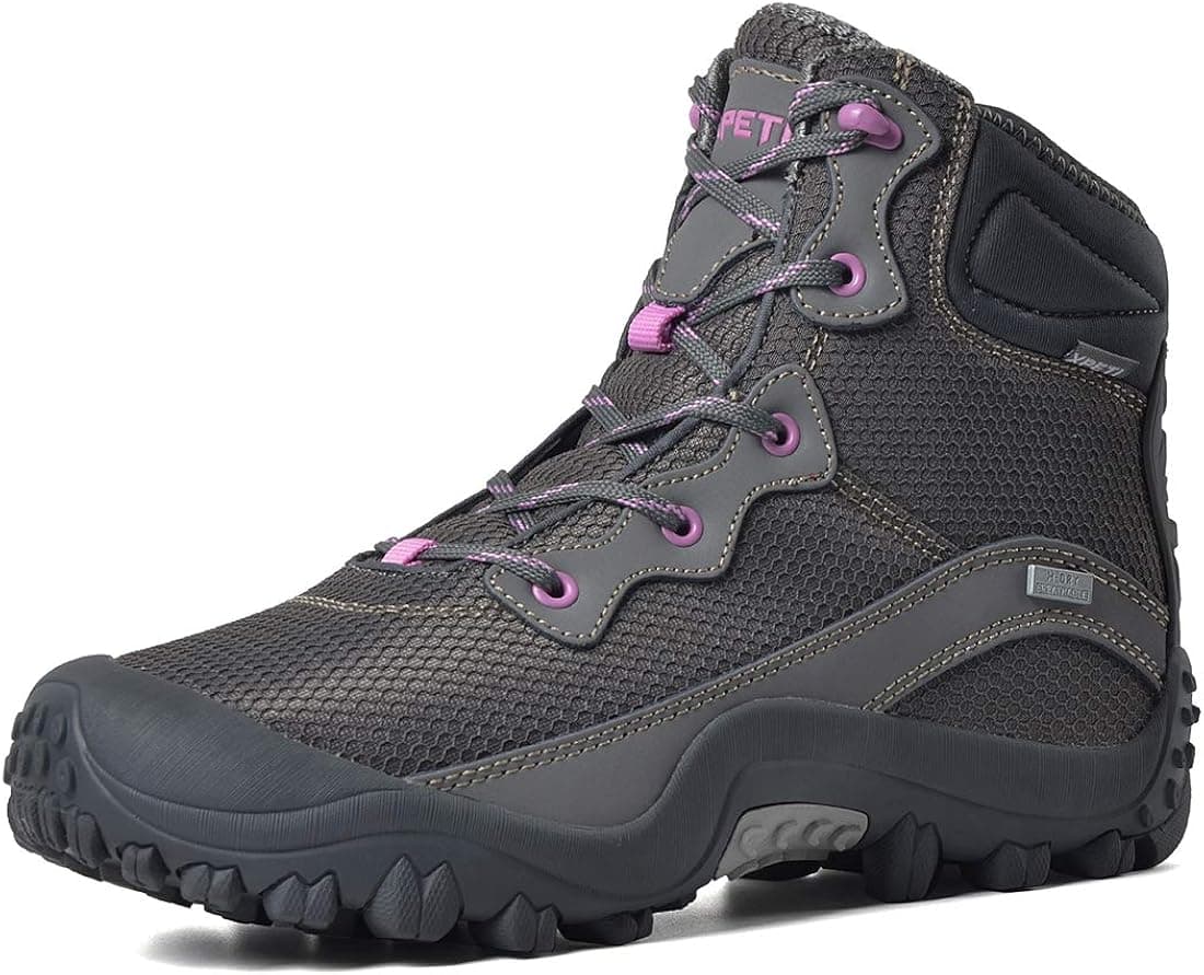 XPETI Women's Dimo Mid Waterproof Outdoor Hiking Boot Non Slip