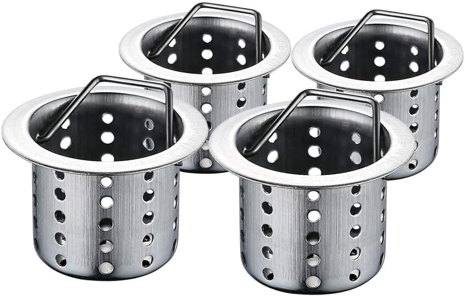 WINDALY Bathroom Sink Drain Strainer, Bathtub Hair Catcher, Drain Hair Catcher for φ 1.37" to 1.77" Bathroom Sink Drains (4 PCS)