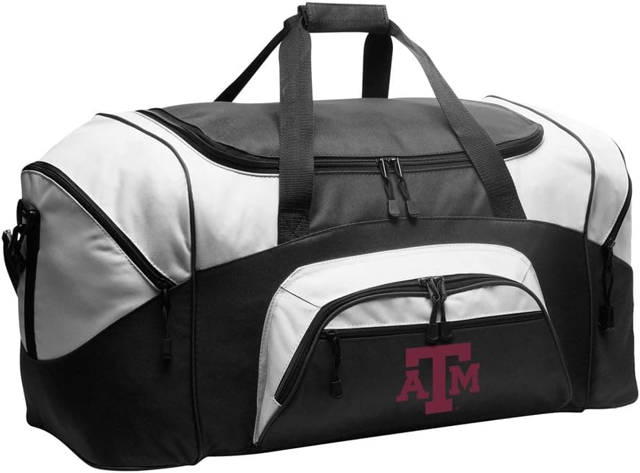 LARGE Texas A&M Aggies Duffel Bag Texas A&M Suitcase or Gym Bag For Men Or Her