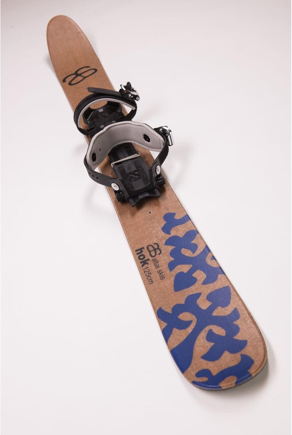 Altai Hok Ski w/Universal Bindings - 125cm with Universal bindings - Natural Brown