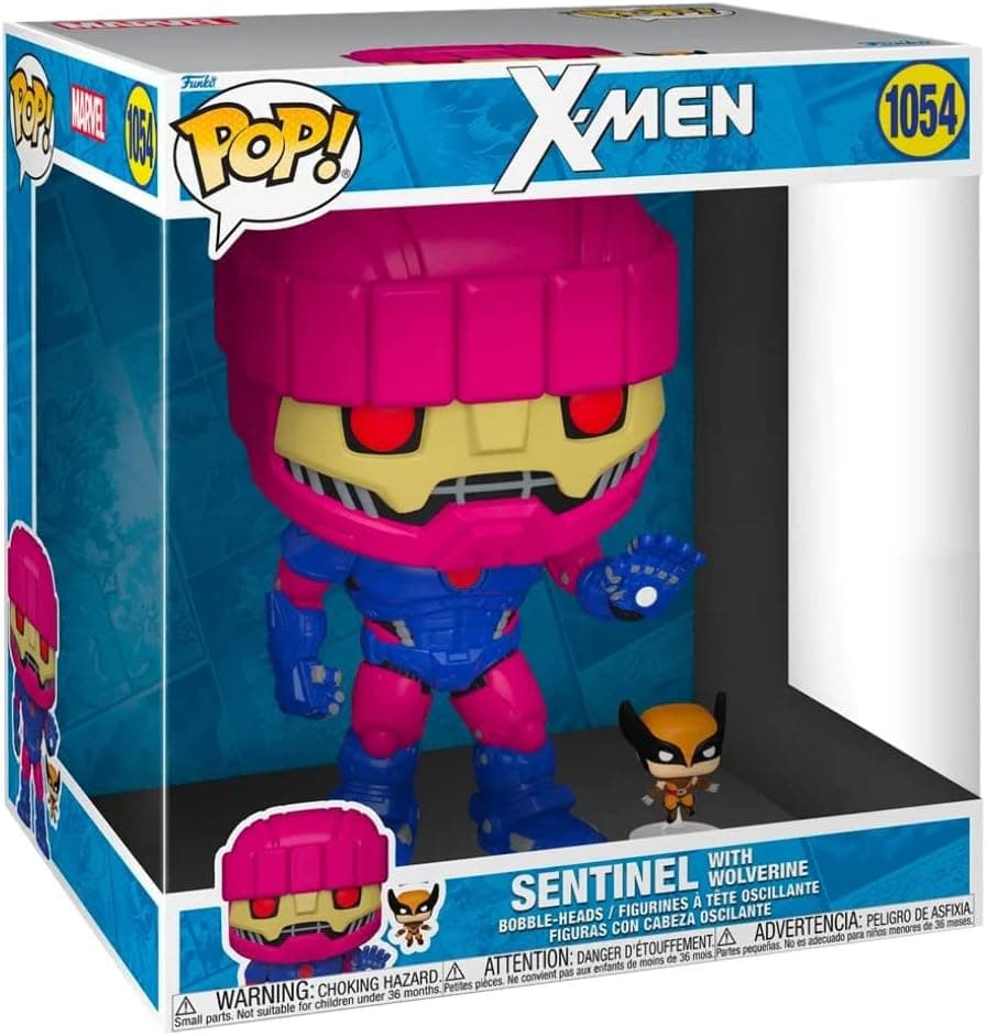 Funko Pop! Jumbo: X-Men Sentinel with Wolverine Previews Exclusive Vinyl Figure