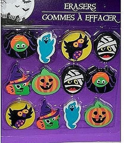 Halloween Themed Erasers Party Favors 12 Count