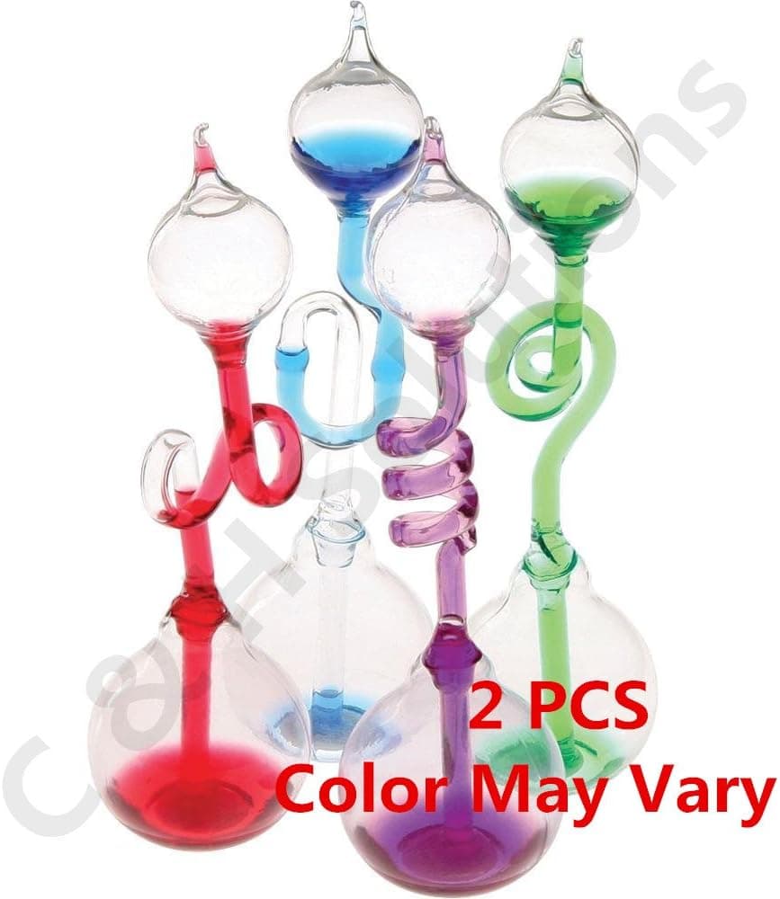 C&H Solutions Colorful Office Thinking Hand Boiler, Glass Science Energy Transfer, Children Science Experiment, Love Birds Color Meter Hand Boiler, 2 Pcs (Color May Vary)
