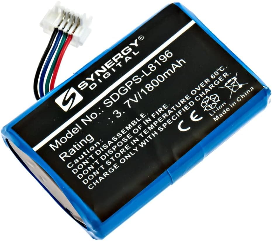 Synergy Digital GPS Battery, Compatible with Garmin Zumo 595LM GPS, (Li-ion, 3.7V, 1800mAh) Ultra High Capacity, Compatible with Garmin 010-12110-003, 361-00077-00, 616-00077-00 Battery