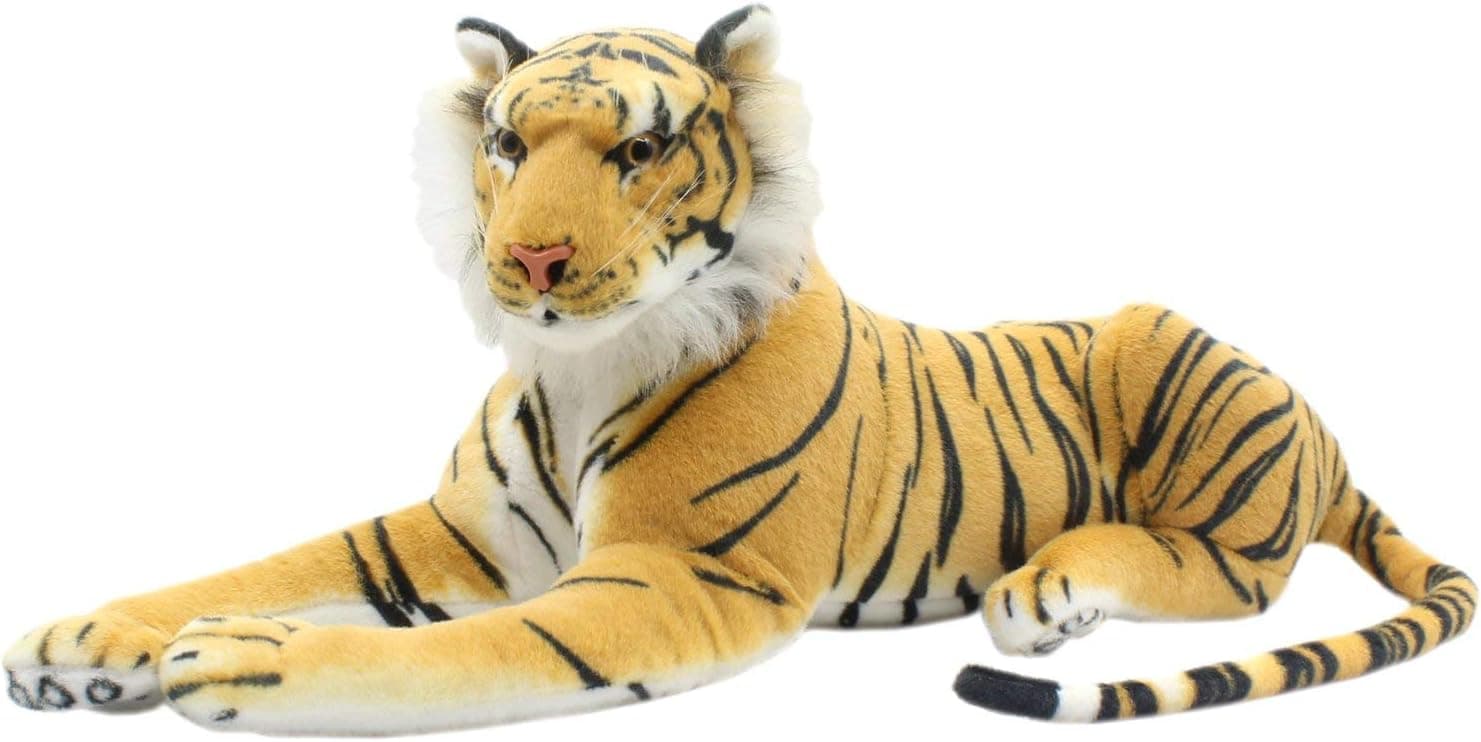 TAGLN Large Stuffed Animals Tiger Toys Giant Plush Big (Brown, 18 Inch)