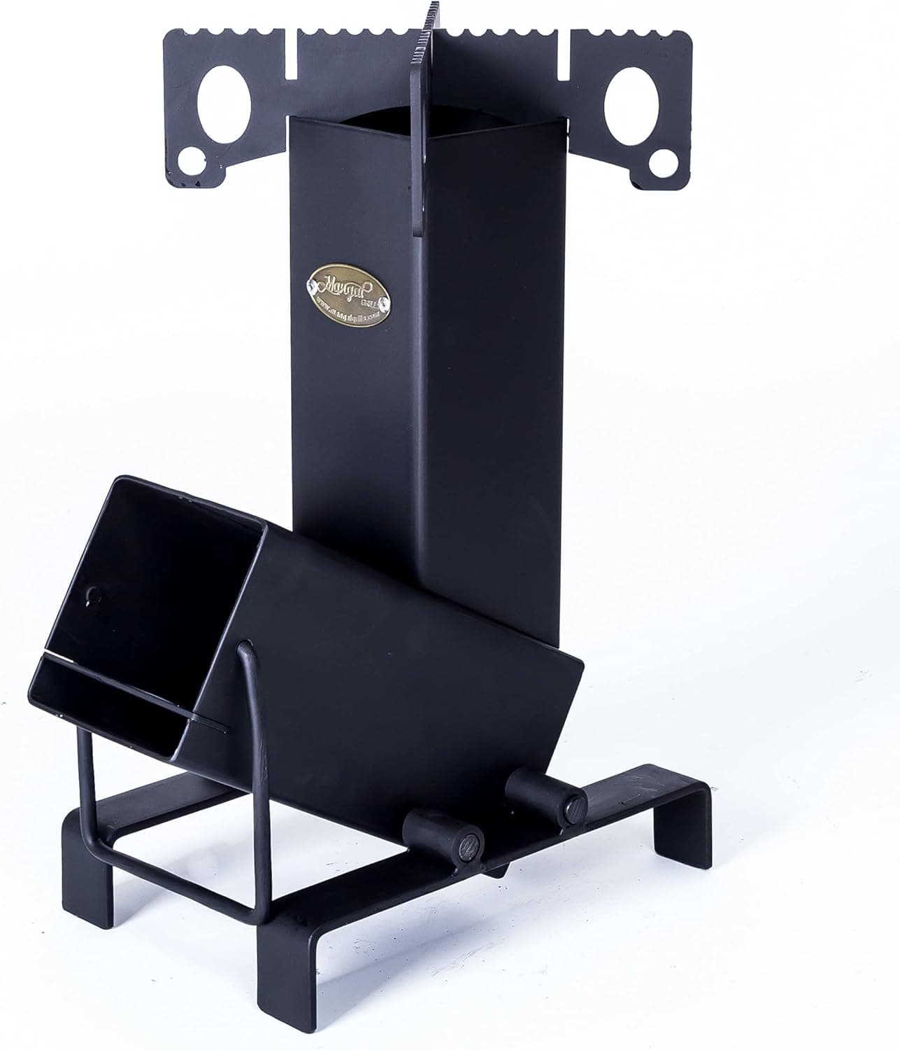 MangalGrills Rocket Stove Portable Foldable Heavy Duty and Compact Ideal for Camping Fishing Hunting, Black, 11x18, (ROCKET2)