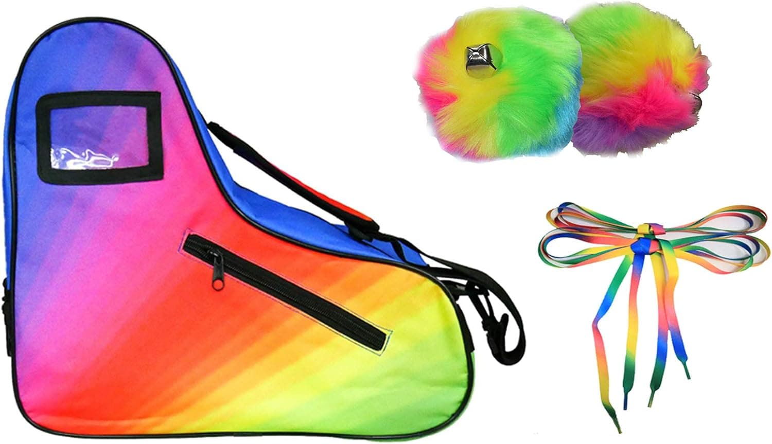 Epic Limited Edition Rainbow Roller Skate Accessory 3 Pc. Bundle