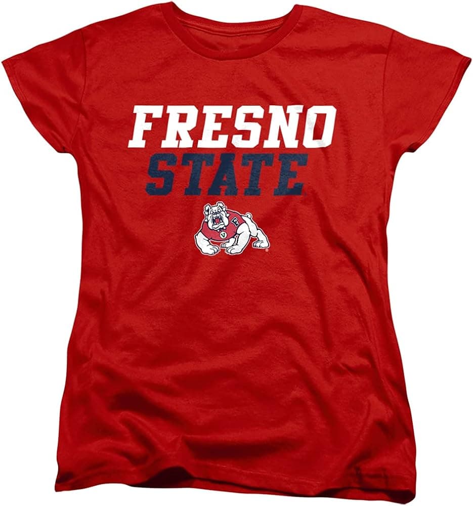Fresno State University Official Stacked Women's T Shirt