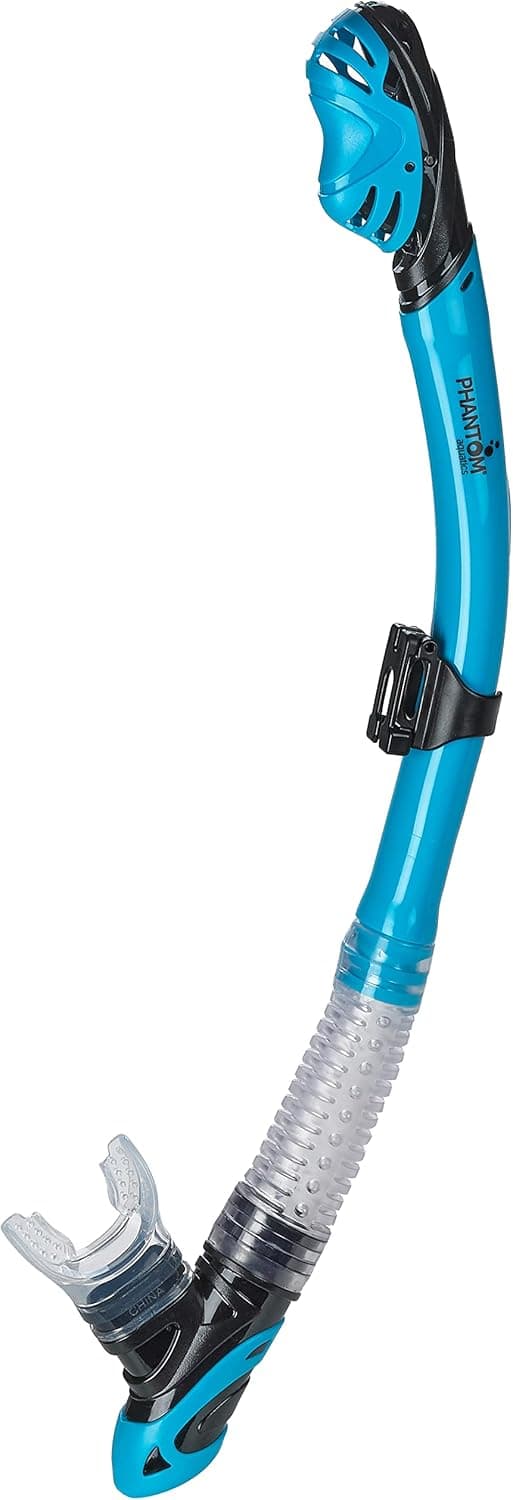 Phantom Aquatics Rapido Boutique Collection Italian Design Premium Ultra Dry Snorkel, Ideal for Snorkel Mask, Scuba Diving, Snorkeling and Swim Snorkel