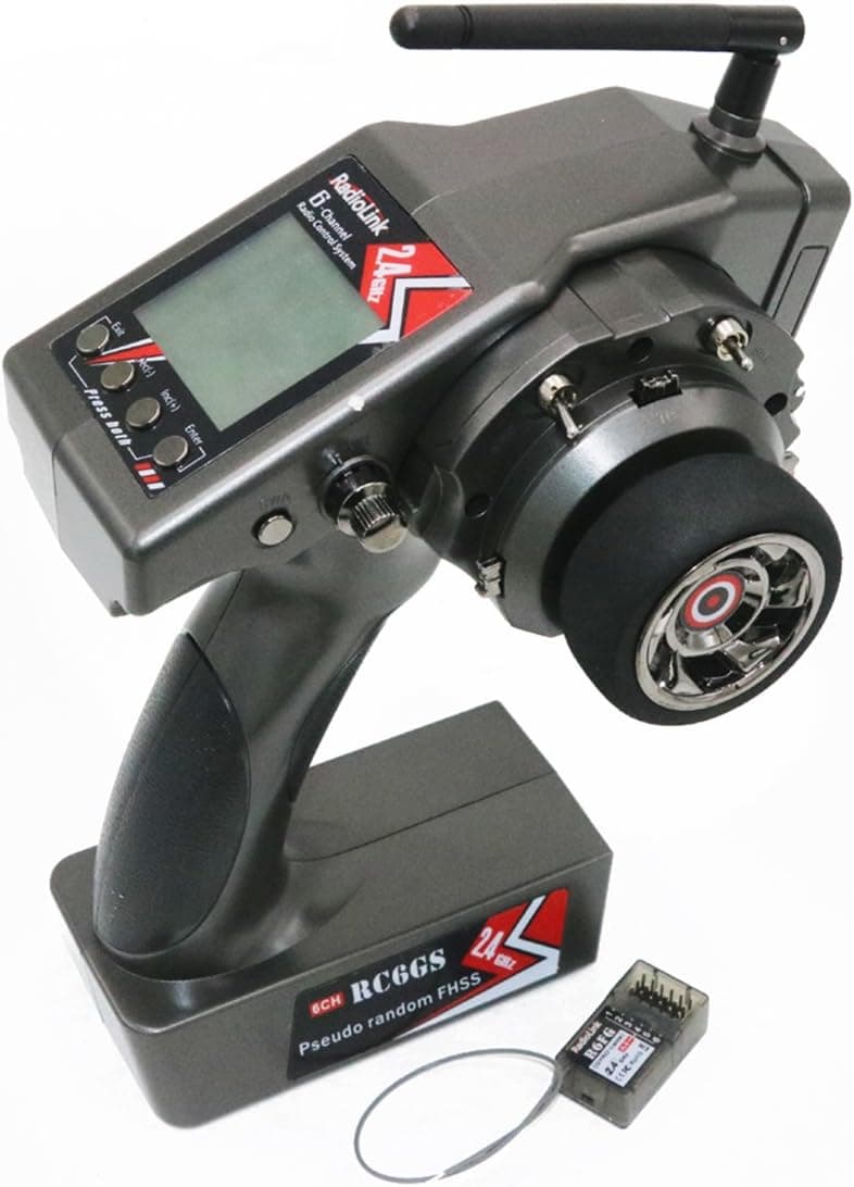 Radiolink RC6GS 2.4G 6CH Car Controller Transmitter+R6FG Gyro Inside Receiver for RC Car Boat RC Crawler/Drifting Cars/Vehicle Boats