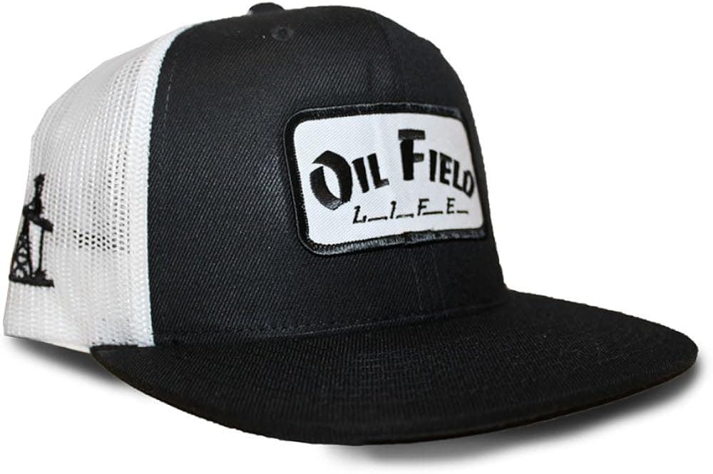 Oil Field Hats Men's Adjustable Mesh Back Snapback Hat