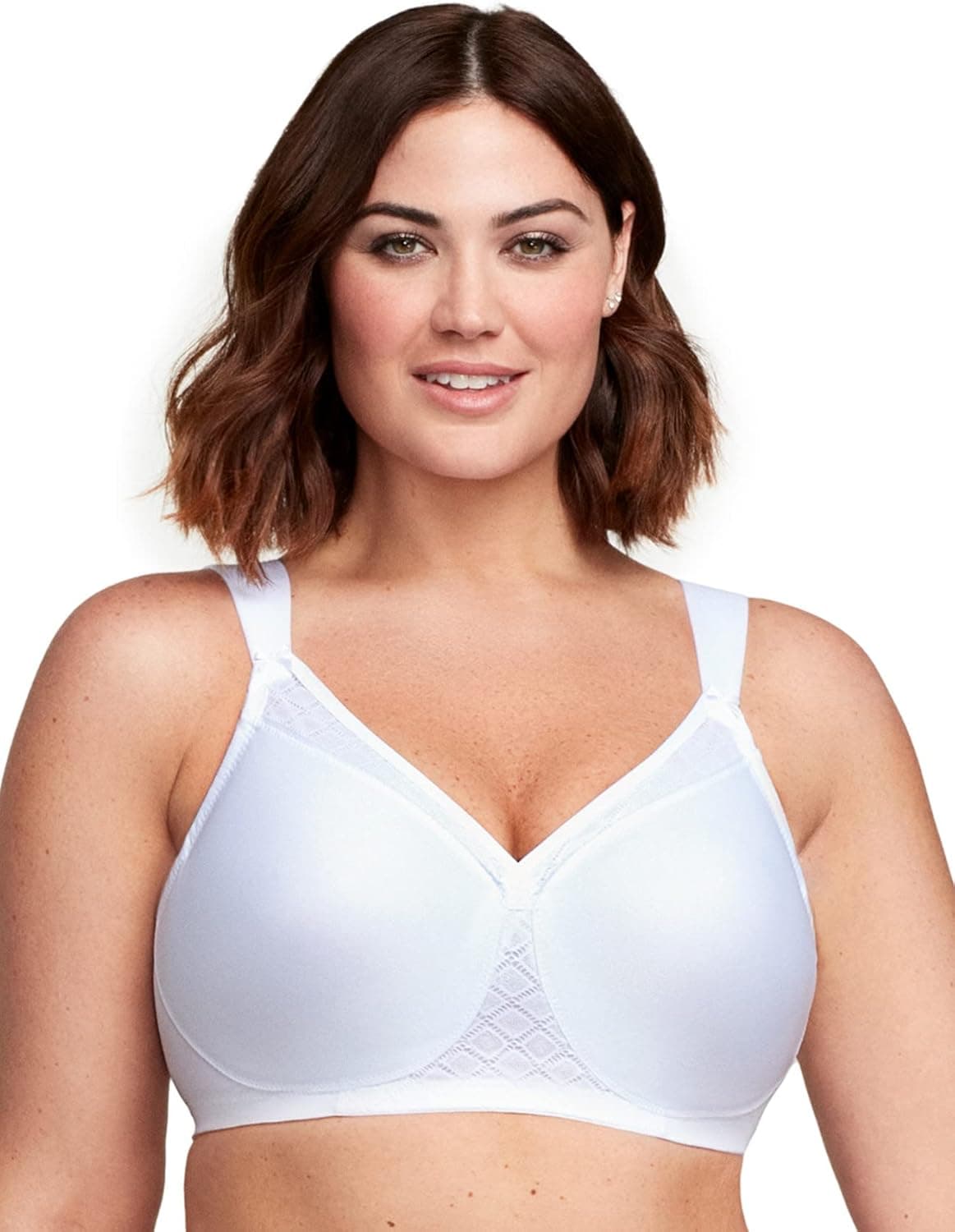 Glamorise Women's Full Figure MagicLift Non-Padded Wirefree T-Shirt Bra #1080