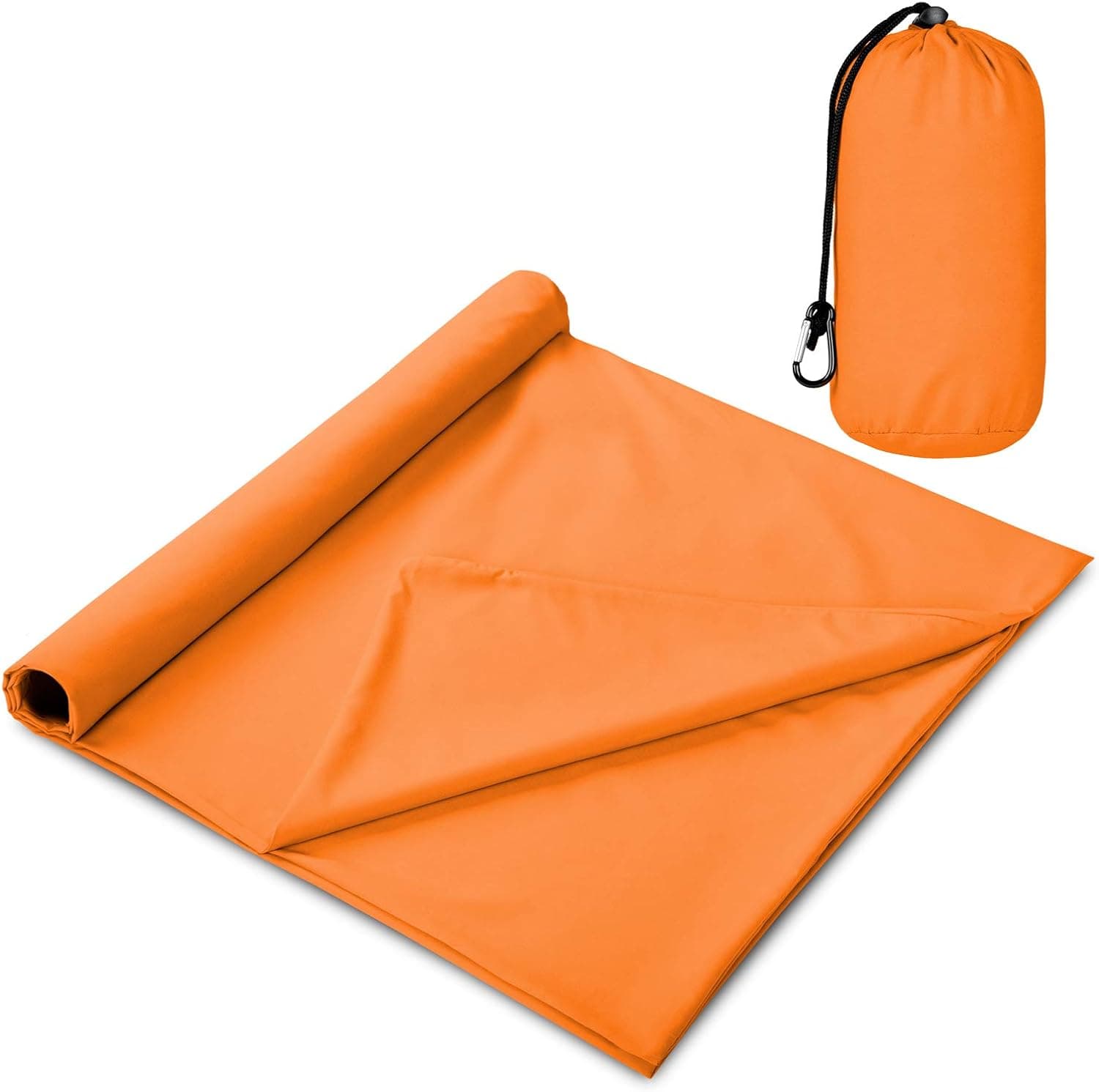 The Friendly Swede Sleeping Bag Liner, Travel Sheets for Hotel, Camping Sheets, Adult Sleep Sack, Travel Sleeping Bag - Ultralight Polyester or Microfiber Cotton Feel - Pocket-Size with Stuff Sack