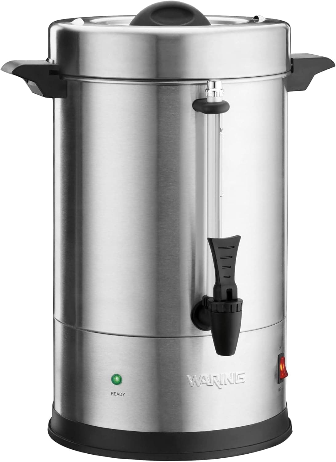 Waring Commercial WCU30 Coffee Urn, 30 Cup Capacity, Stainless Steel , 1500W, 120V, 5-15 Phase Plug