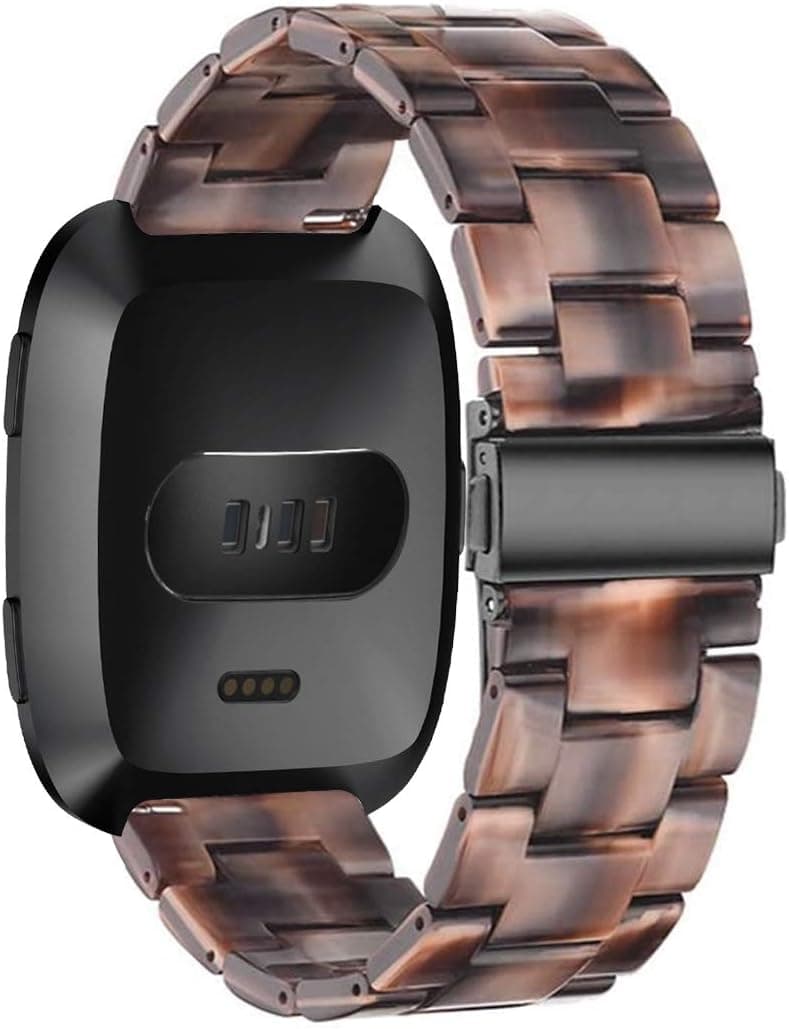 Songsier Resin Band for Fitbit Versa/ Fitbit Versa 2/ Fitbit Versa Lite Edition Watch, Lightweight and Fashion Band, Premium Resin Replacement Band Strap Compatible with Fitbit Versa Smart Watch