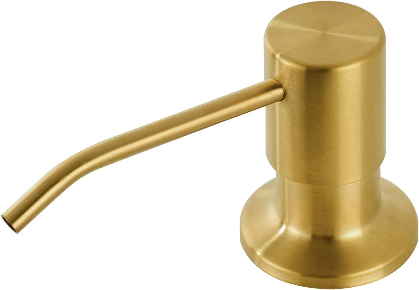 Fonveth Gold Soap Dispenser,SUS 304 Stainless Steel Soap Dispenser, Built In Desk Mount Liquid Lotion Kitchen Countertop Soap Dispenser, Large Capacity 17 OZ Hand Soap Dispenser