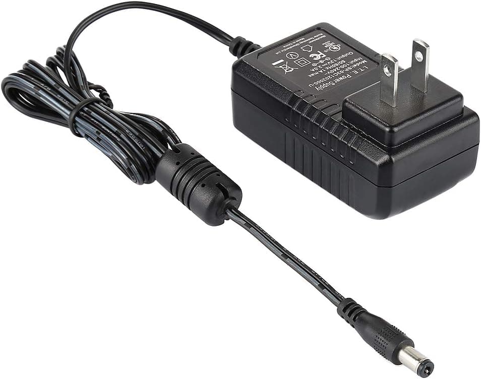 Nexlux DC 12V 2A Power Adapter, AC 100-240V to DC 12V 2A Transformer, 24W Power Supply Adapter for 16.4ft 12V LED Strip Lights CCTV Camera LED Modules