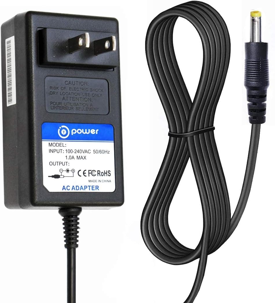 T-Power 6.6ft Long Cable Ac Dc Adapter for Logitech P,N : 534-000574 534000574 Model: EF02401200200UL 12v Replacement Switching Power Supply Cord Charger Wall Plug Spare