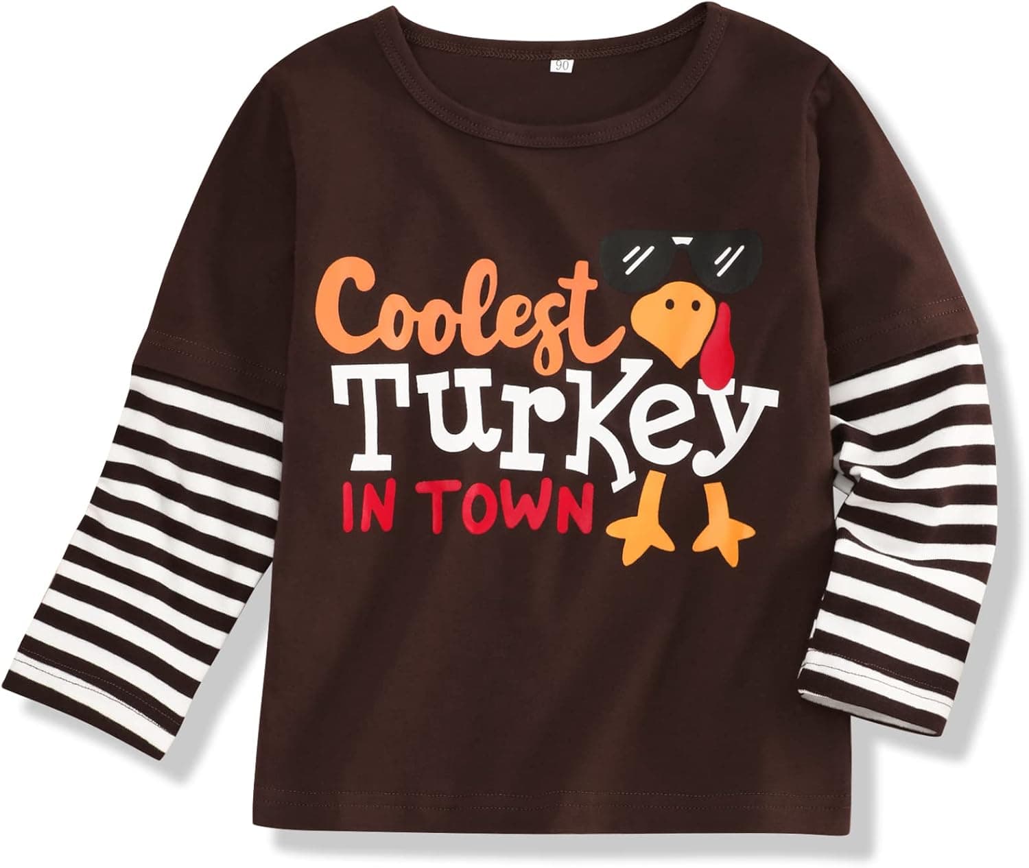 Xuuly Toddler Baby Boy Thanksgiving Clothes Mommy‘S Little Turkey T-Shirt Baby Thanksgiving Clothes