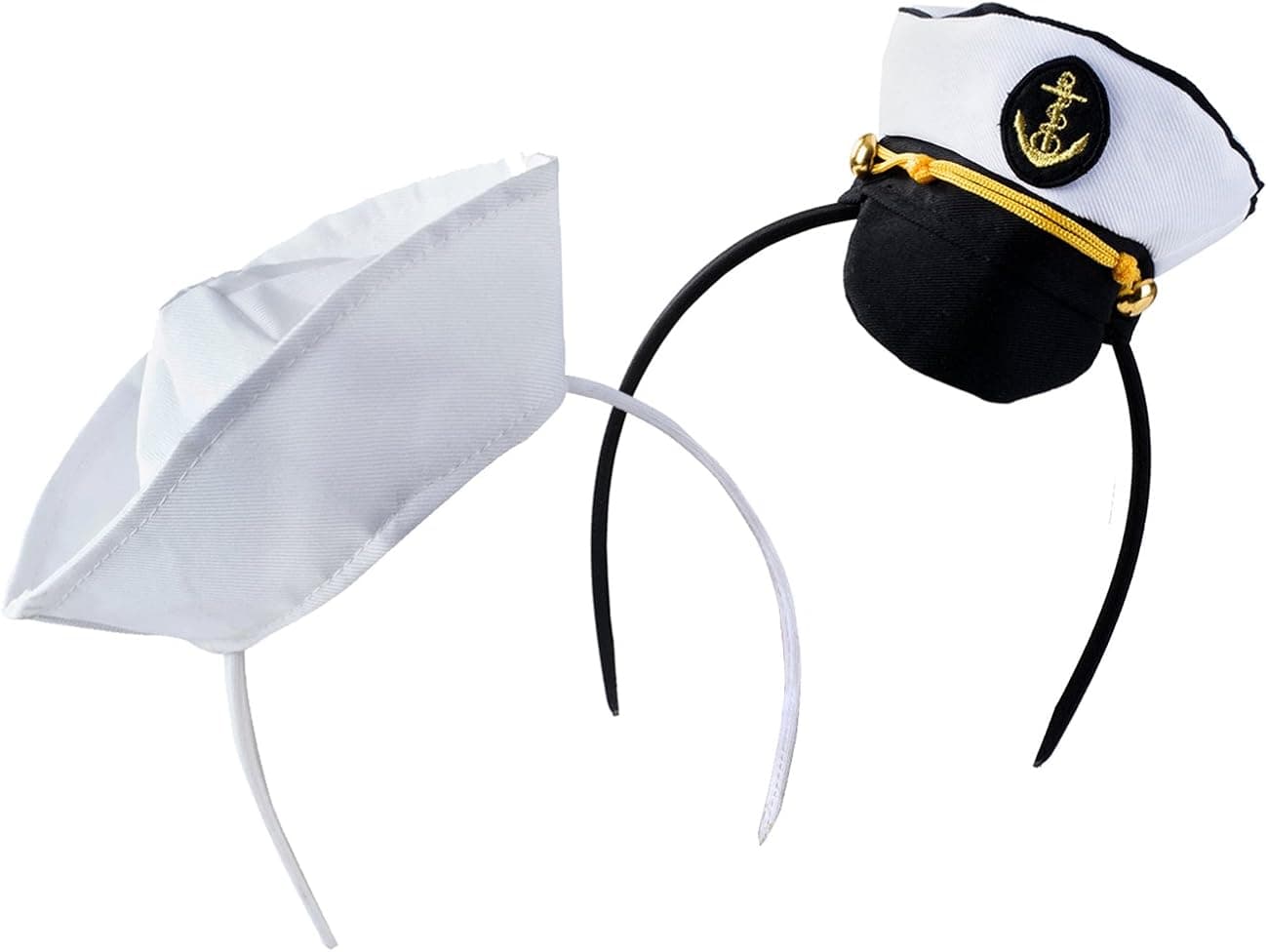 Tigerdoe Sailor Hat - Yacht Captain Hat – Costume Headbands - Mini Hat Headbands