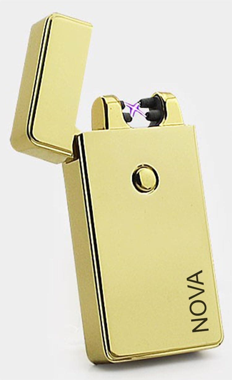 NOVA Lighter Electric Plasma Windproof Arc USB (Solid Gold)