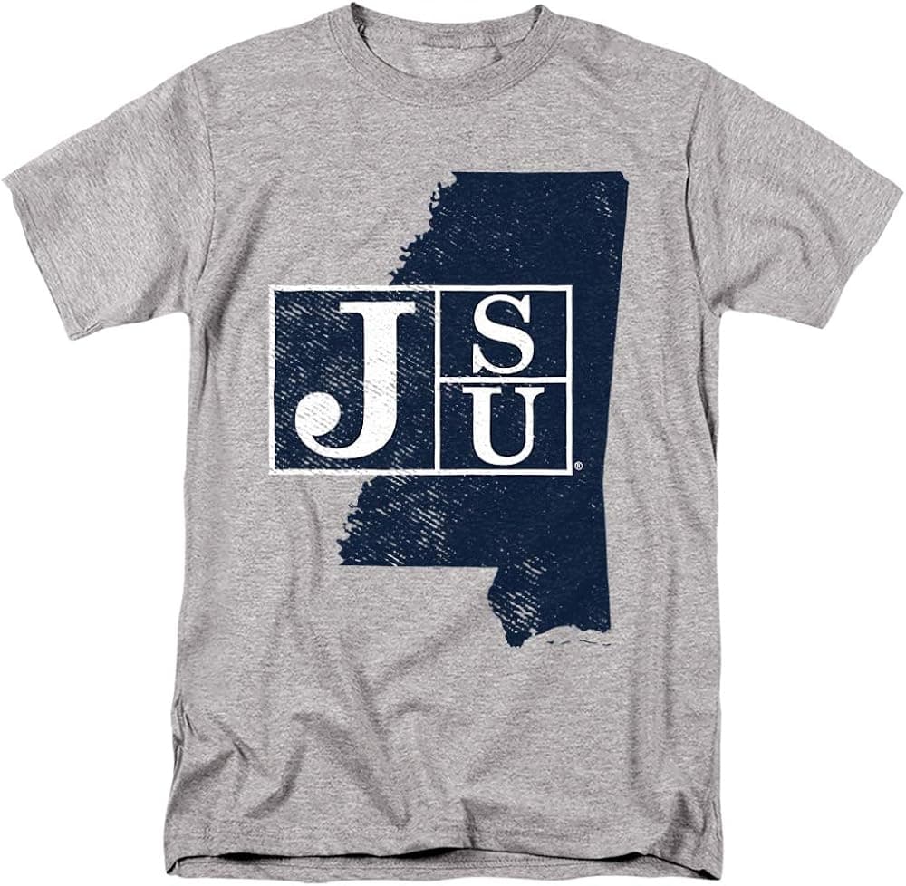 Jackson State University Official State Shape Unisex Adult T Shirt