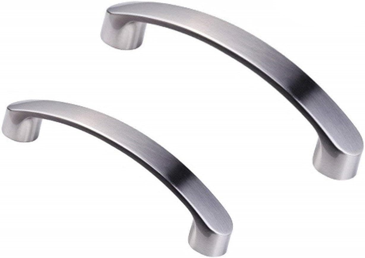 SamIdea 2-Pack Polished Rustproof Design Kitchen Cabinet Gate Pull Handles - 3 Inch Handle Pulls