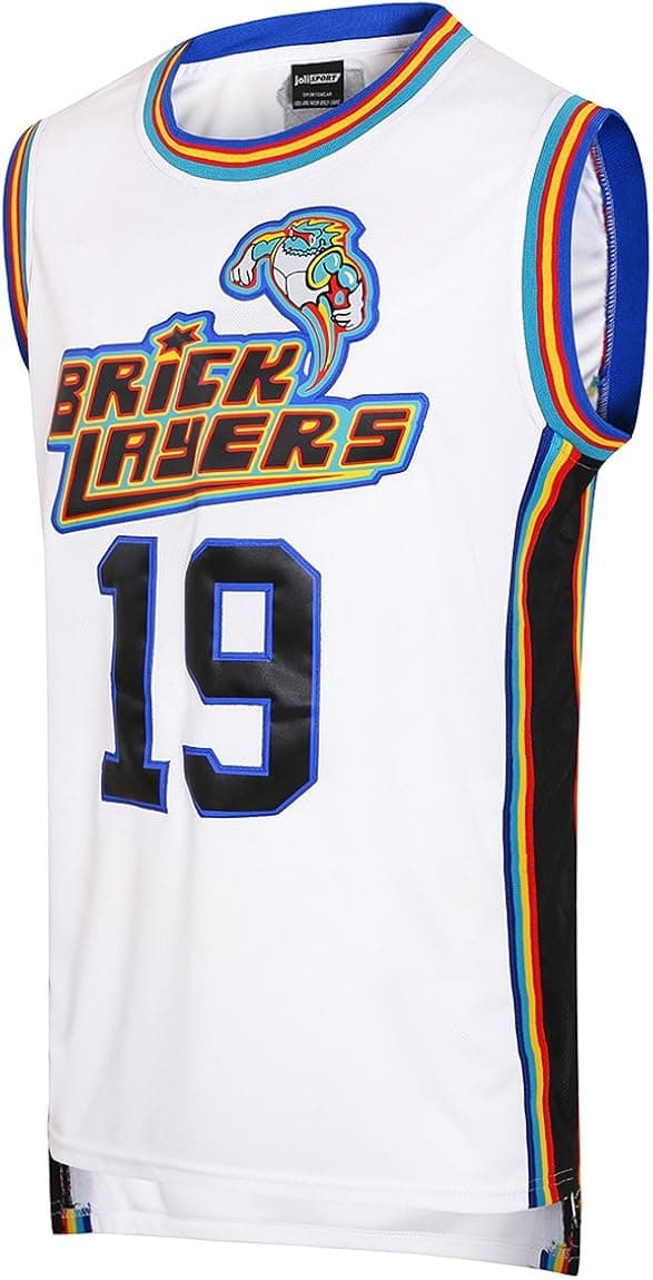 JOLI SPORT Aaliyah #19" Brick Layers Basketball Jersey 1996 MTV Rock N Jock Jersey S-XXL White