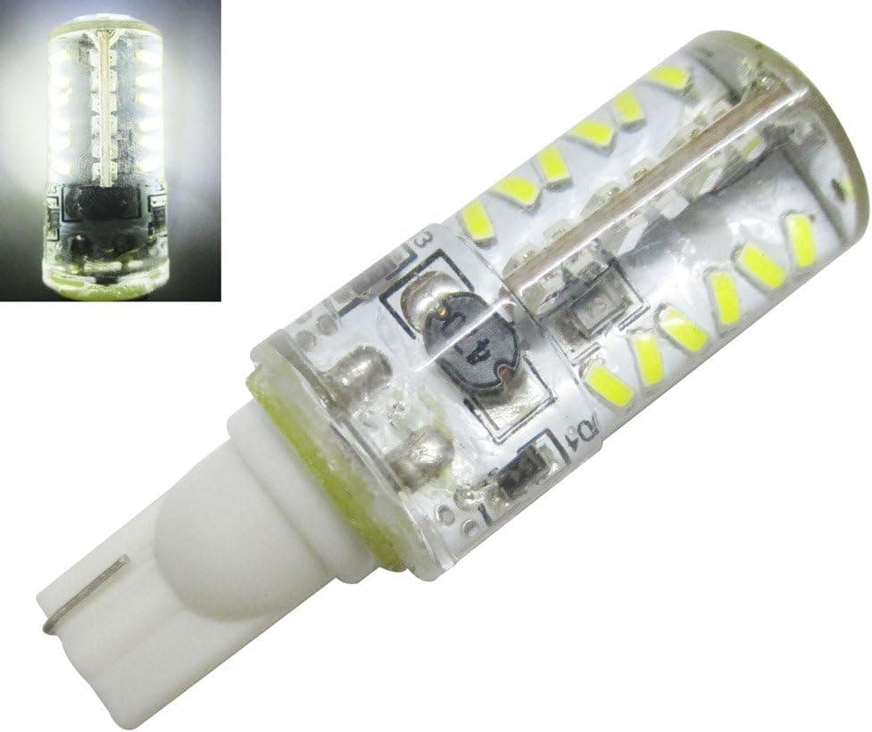 GRV E14 Base LED Ceramic Light Bulb Dimmable 2835Smd-136Pcs Ac110V 7W (Cool White, 6W Pack of 6)