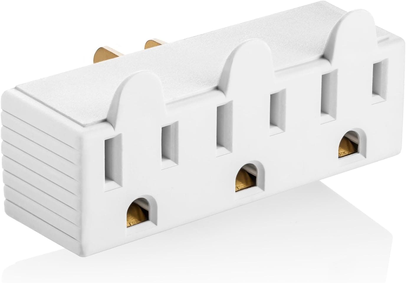 Yubi Power 3 Prong to 2 Prong Grounding Adapter Wall Outlet Converter Adapter