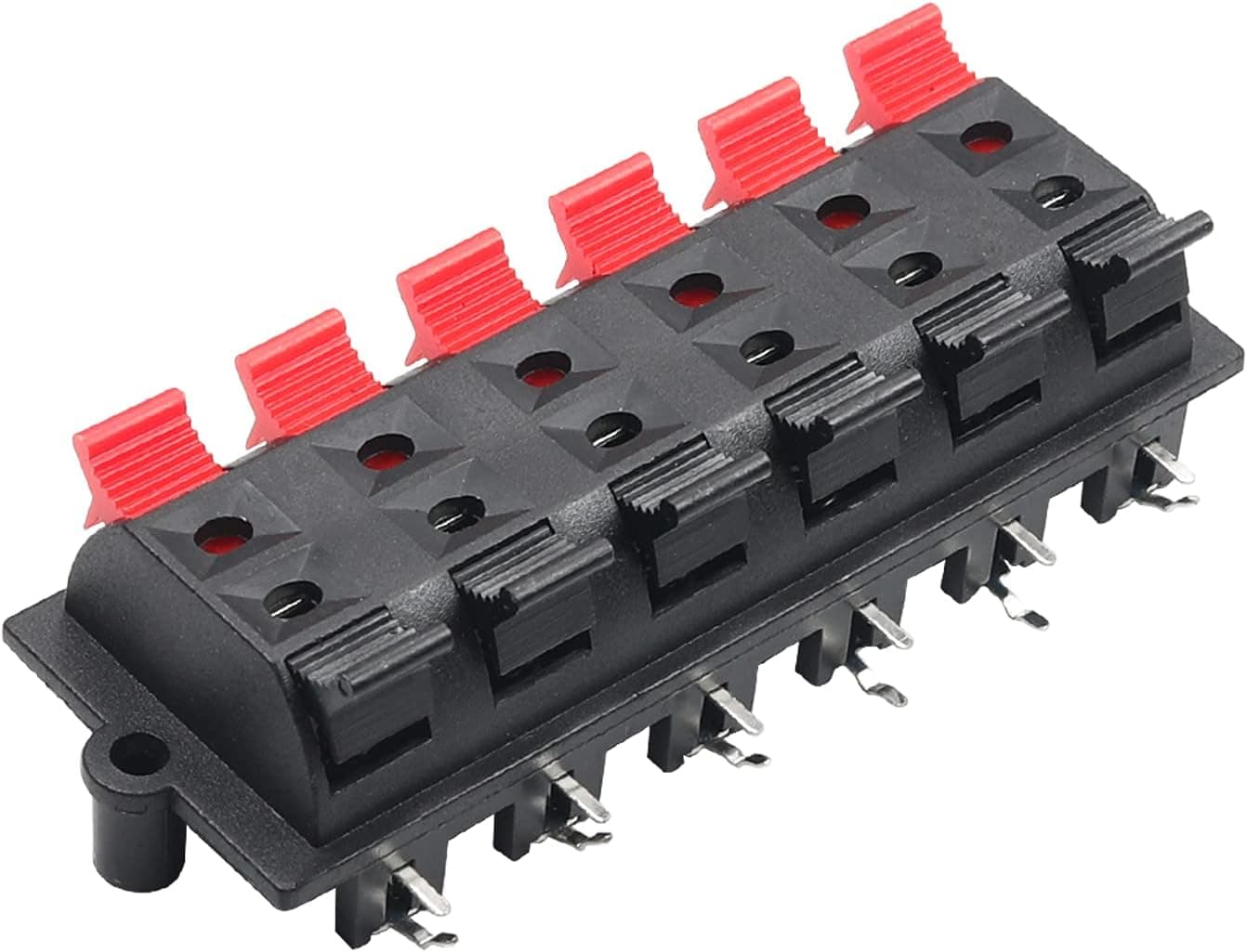 Fielect WP12-03 Speaker Spring Connection Clip 12 Way Terminals Strip Block Jointing Clamp Test Clip Jack Socket Push Release Connector