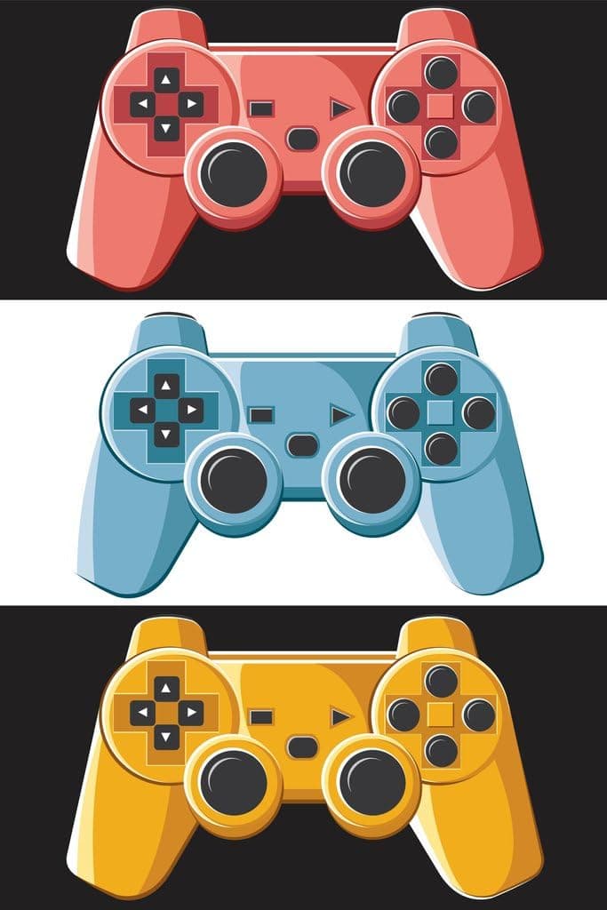 Game Controller Pop Art Cool Wall Decor Art Print Poster 12x18