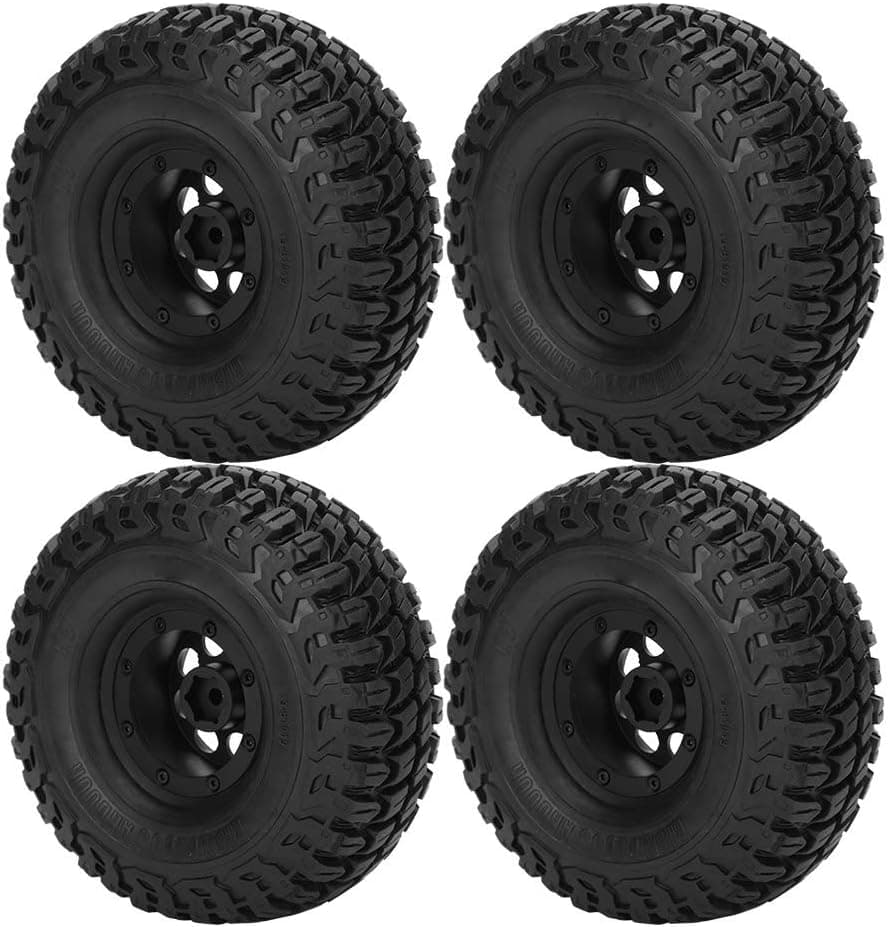 VGEBY RC Crawler Rubber Wheels 125mm/4.9in RC Vehicles Tyres 4Pcs for Axial 1/10 Axial RC Crawler Sportinggoods Car Model Accessories