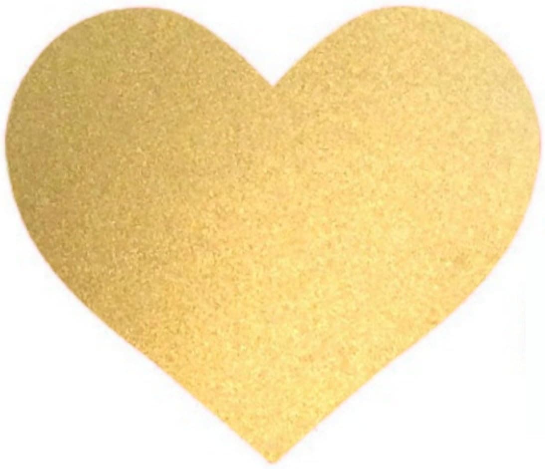 Bobee Gold Heart Dots Vinyl Wall Decals, 36-Count