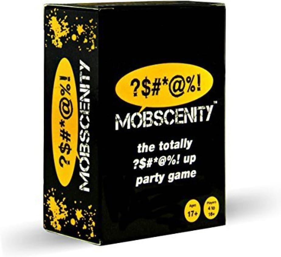 Breaking Games Mobscenity The Totally Bleeped Up Party Game - Fun Card Game for Group Game Night