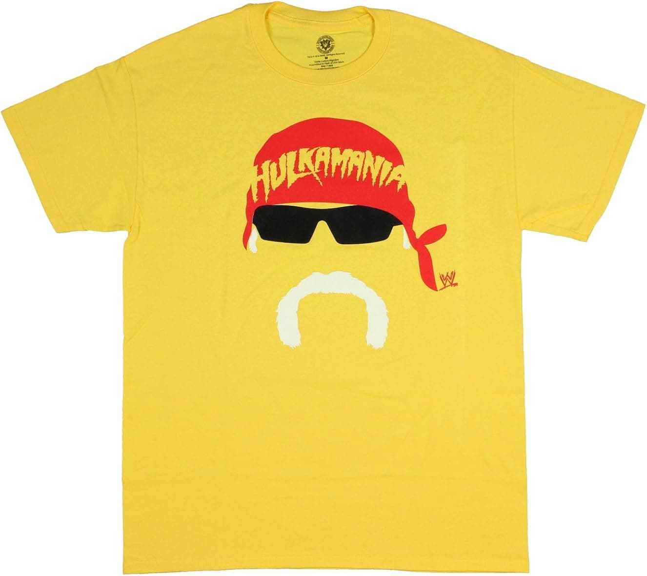 WWE Men's Hulk Hogan Face Silhouette T-Shirt