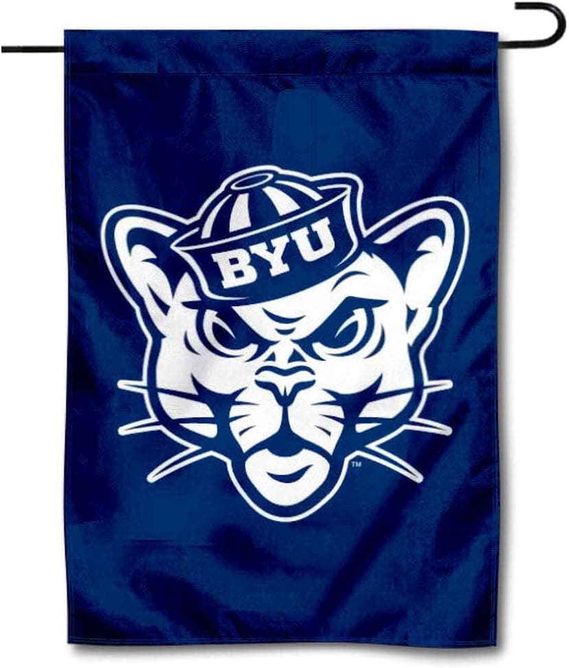 Brigham Young Cougars Vintage Garden Flag and Yard Banner